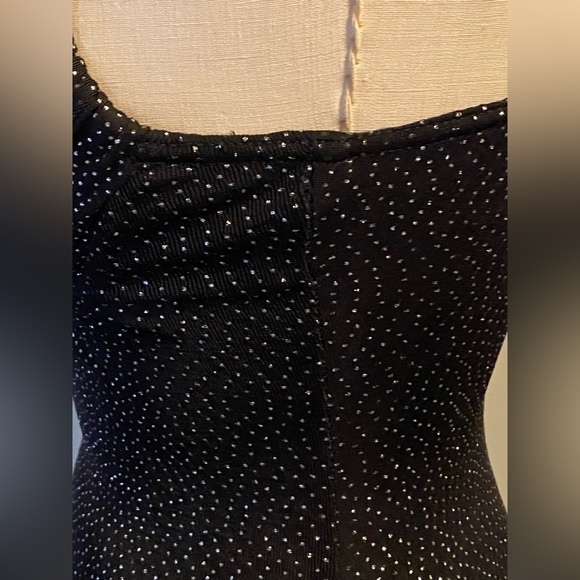 PEEP STRETCH MINI BLACK DRESS - Picture 8 of 14